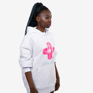 Hoodie - weiß/pink - Energy